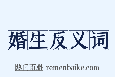 婚生反义词是什么意思的图片